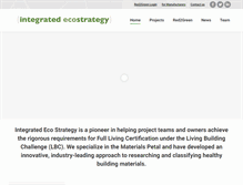 Tablet Screenshot of integratedecostrategy.com
